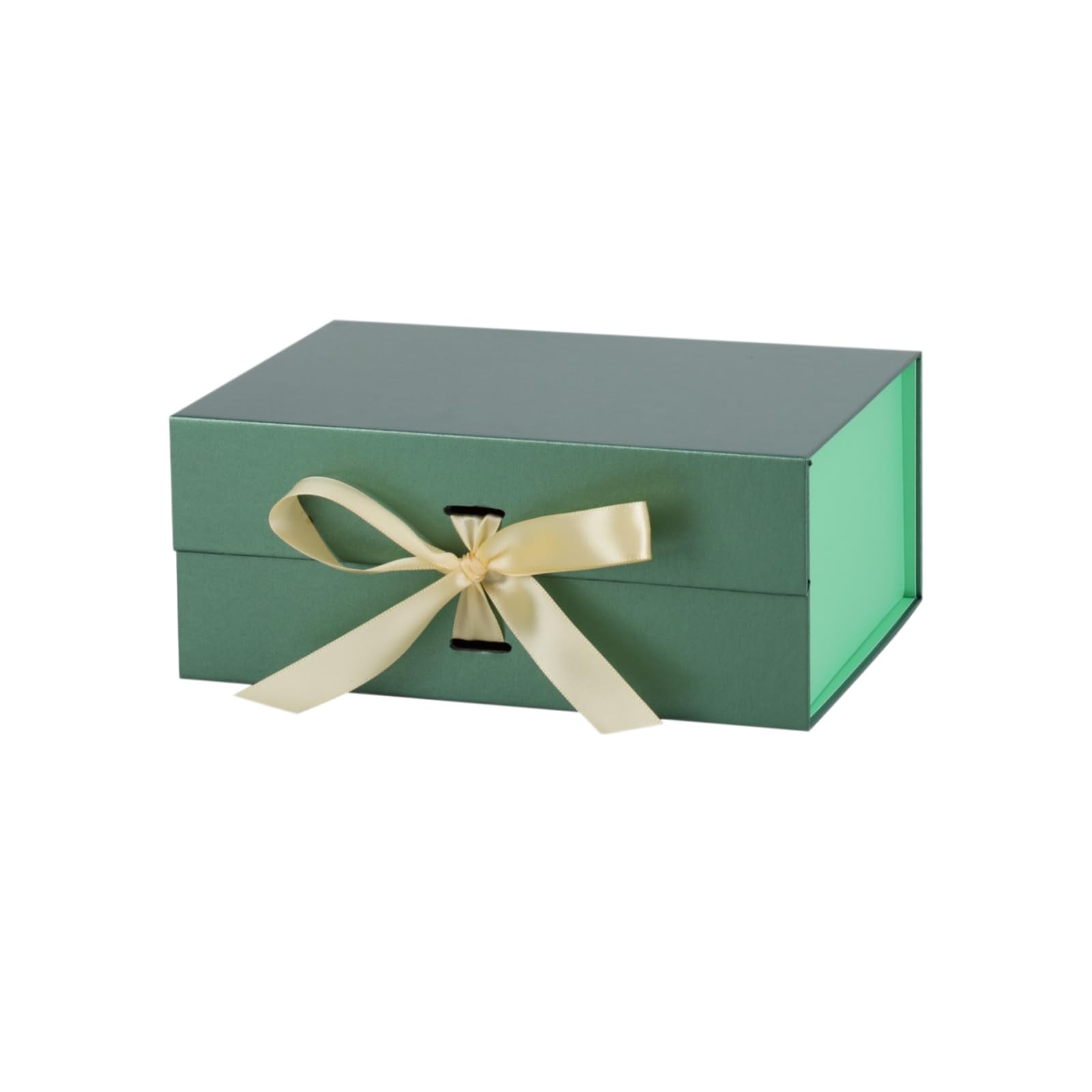 Small Gift Box with Lid 22x21x10cm Green Gift Boxes for Presents, 3Pack