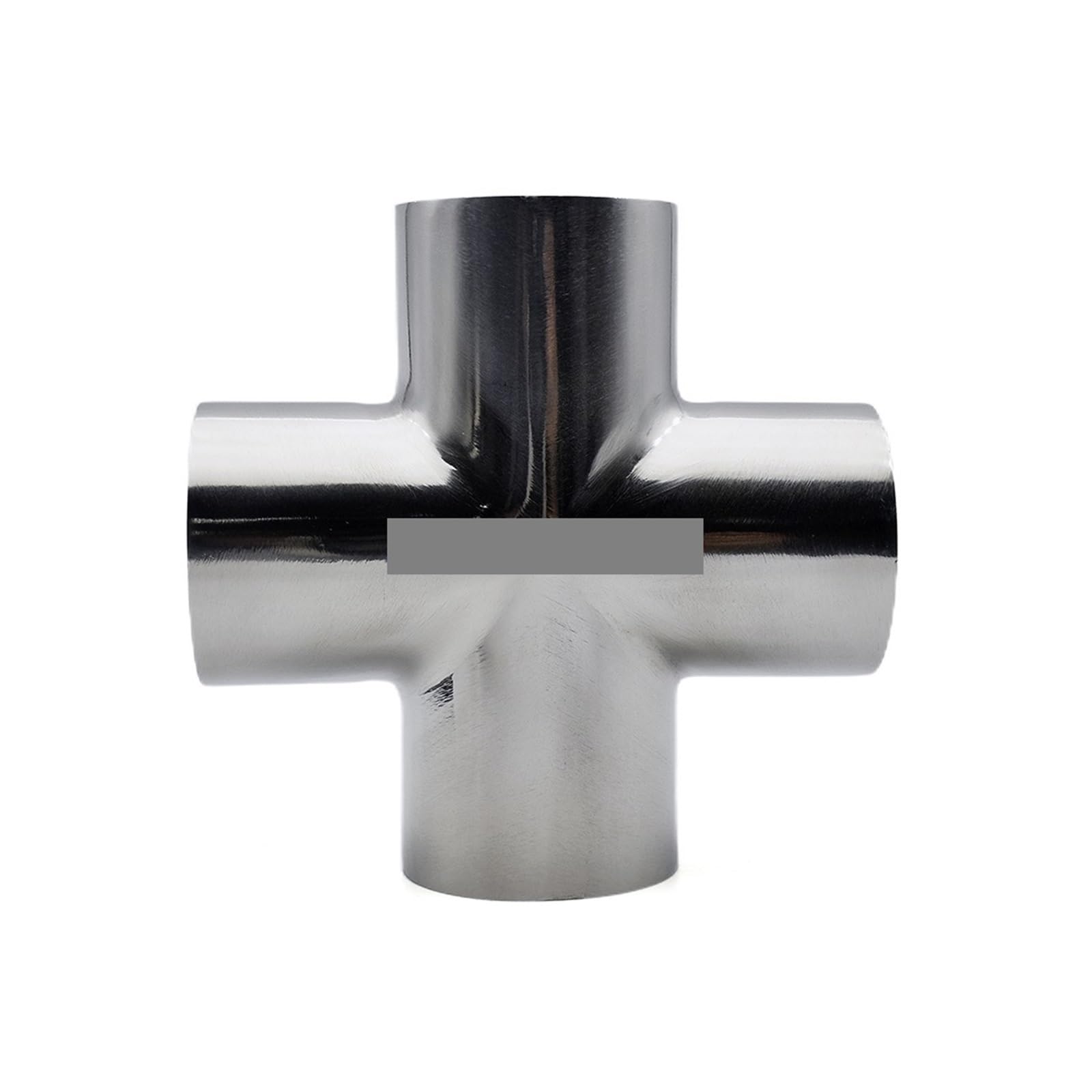 BHBHCPZGR SS304 4-Way Cross Splitter 57mm OD Butt Welding Fitting for Beer Wine Liquor