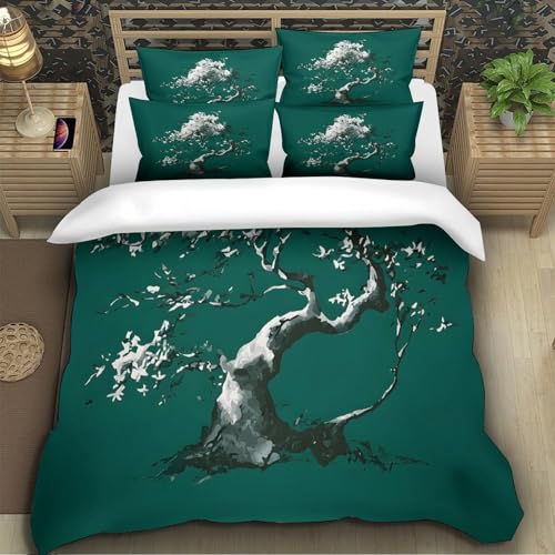 Parure de lit bonsaï 3D en microfbre 140x200 pour enfant