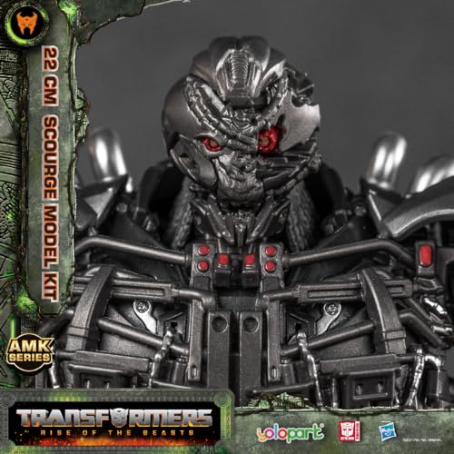 Juguetes Scourge Transformer, Transformers Rise of The Beats Action Dolls, Kit de Modelo sin conversión de 8,66 Pulgadas Altamente bisagras, Gran colección de Regalos de cumpleaños