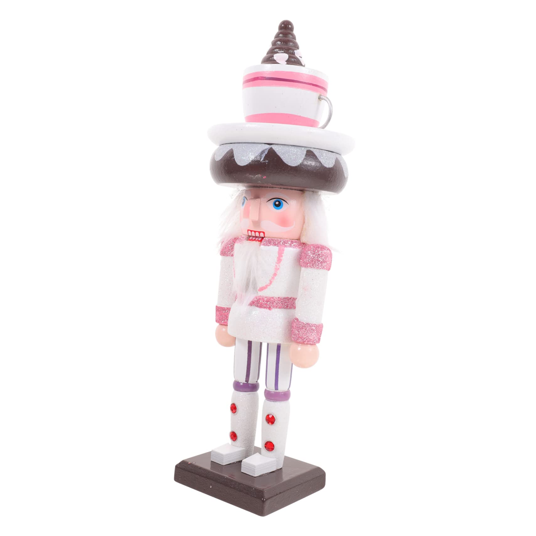 PRETYZOOM 5 Pièces Marionnettes Casse-Noisette Decoration Noel Decoration de Noel Casse-Noix de Jouets d'extérieur décor Jouet Casse-Noisette Ornement de Casse-Noisette de gâteau