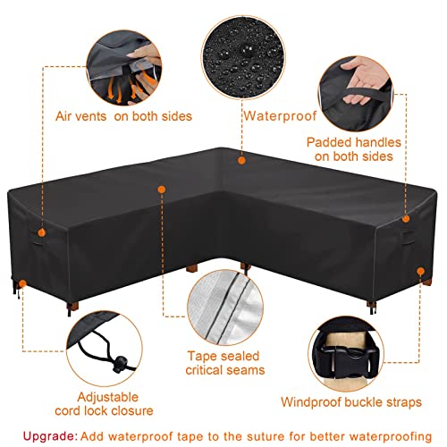 Housse de protection canapé d'extérieur imperméable et coupe-vent