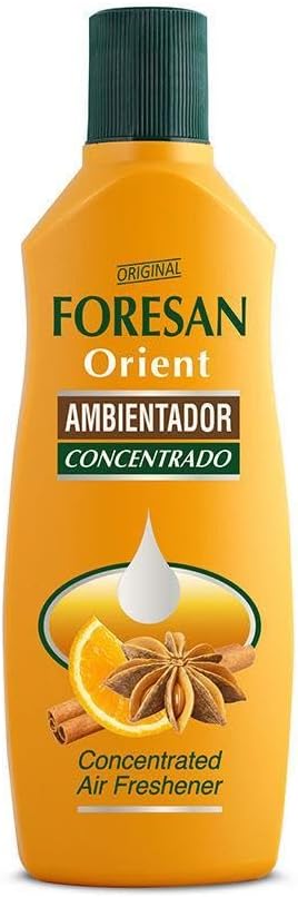 FORESAN - Orient Concentrated Air Freshener, 125 ml, Citrus and Sweet Scent, Liquid Air Freshener for Home, Eliminates Bad Odors, Stay Scented for 48 Hours