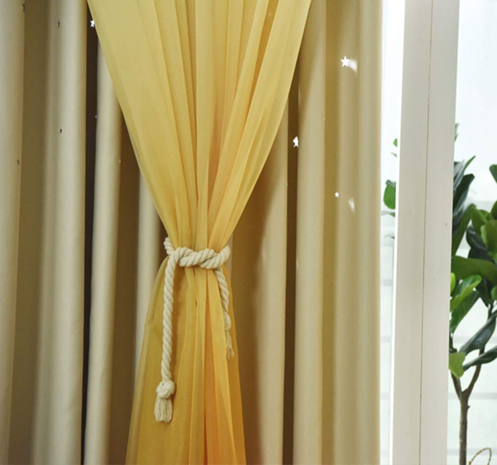 Cortinas Opacas Grises, Mezcla de Cortinas de Estrellas Recortadas, Cortinas con Ojales Suaves, Cortinas con Ojales aislantes térmicos sólidos, Tratamiento de Ventanas para niños,