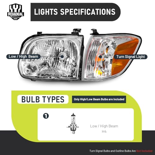 Image of Headlights for 2005-2006 Tundra Double Cab SR5 /Limited
