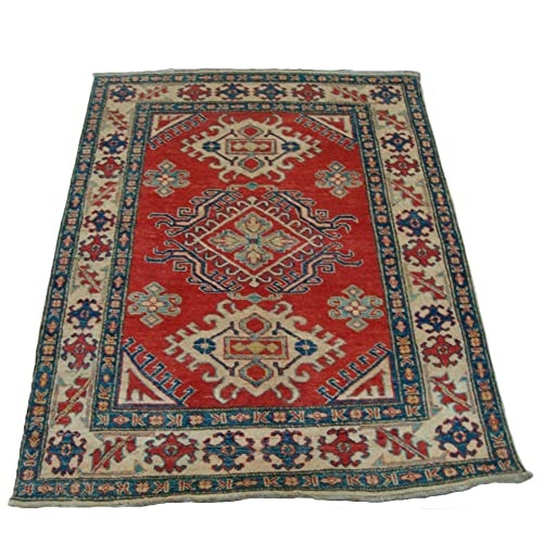 Super Kazak Caucasion Geometric Mahal Traditional Veg Dyed Hand Knotted