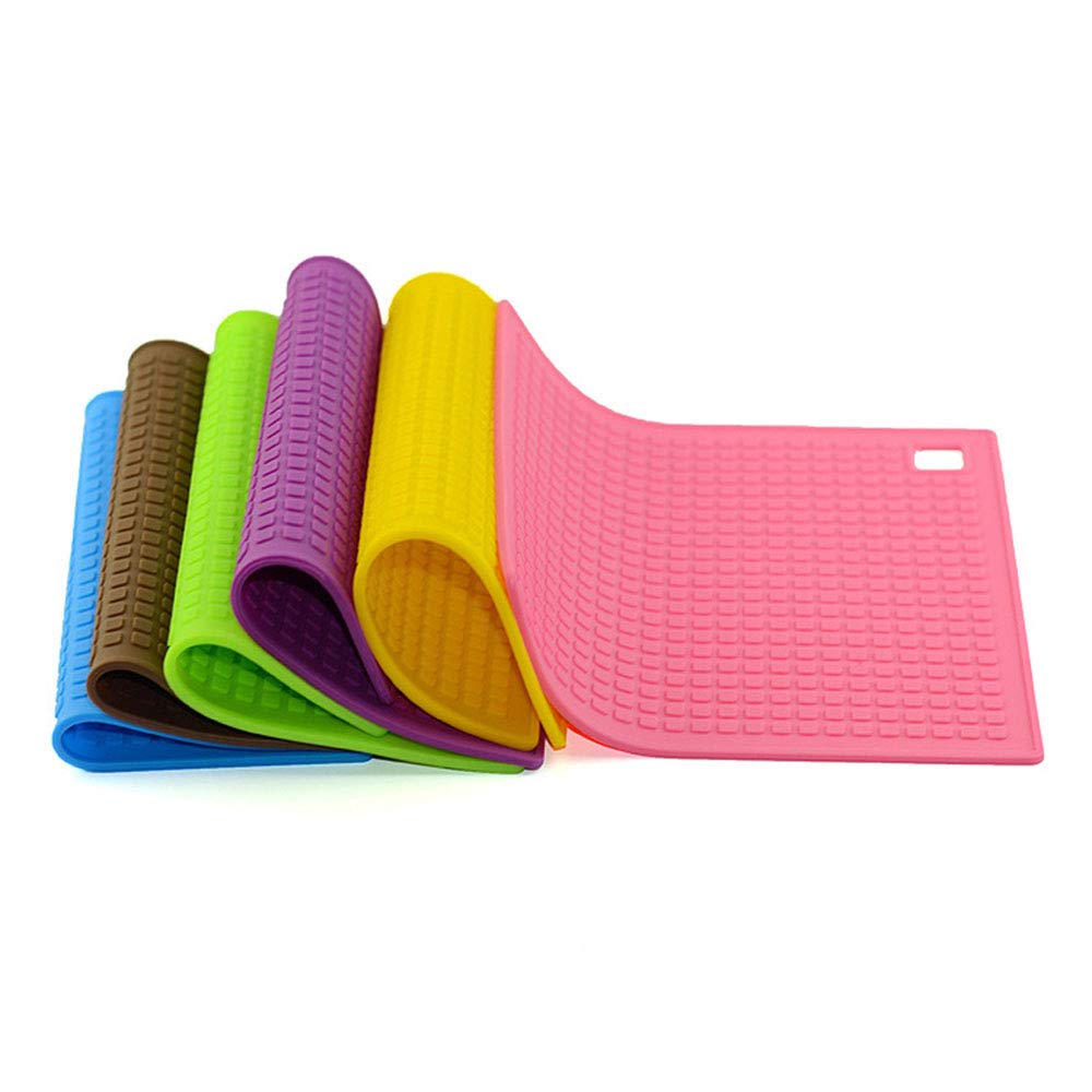 Set de Table en Gel de Silice Lavables Antidérapants (Lot de 4), Faciles à Nettoyer, pour hôtels, Restaurants