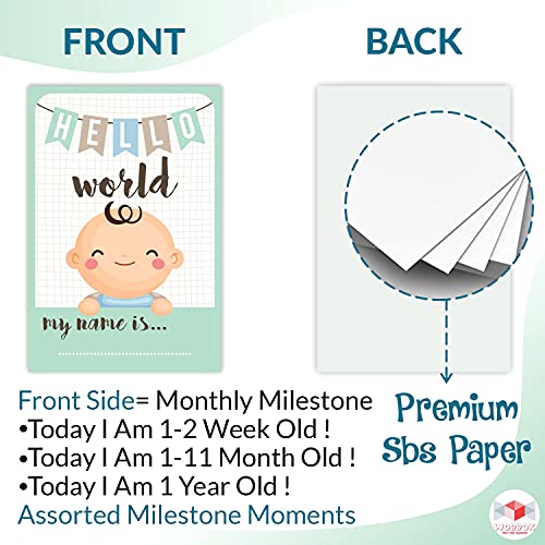 Image of Wobbox Marathi Baby Shower Decoration Items| Baby Shower Ceremony Photo Booth Props For Photoshoot, Daddy To Be Badge & Mom To Be Sash With Milestone Card, Godh Bharai Ceremony Decoration Kit-(FP1027)