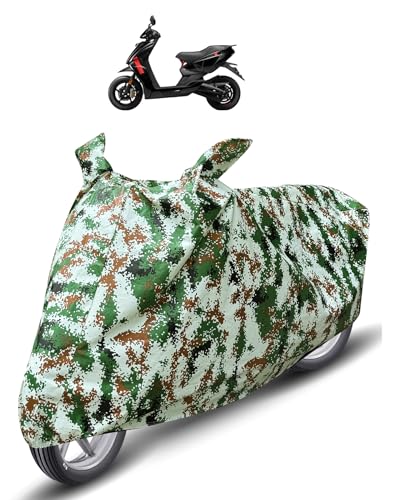 Image of Auto Hub Waterproof Scooty Cover Compatible with Ather 450X Dustproof, UV Protection Two Wheeler Scooty Ather 450X Cover - Forest