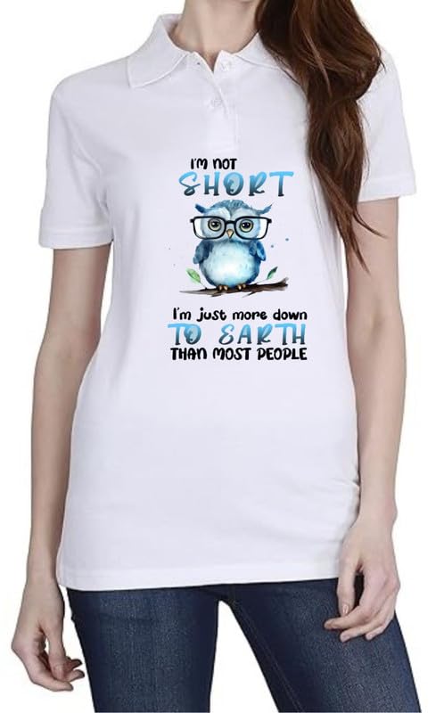 Down to Earth White Women Polo T-Shirt-image-30