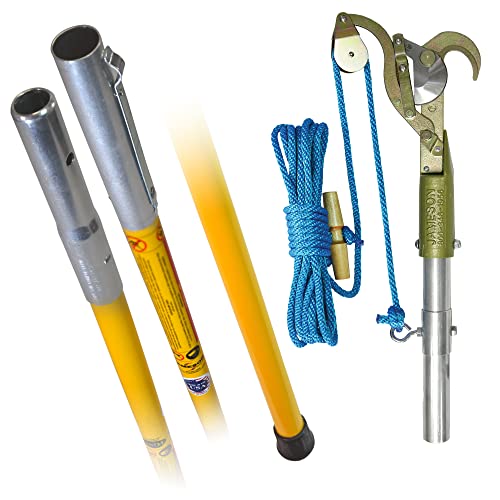 Tree Pruner FG-14K with Three 6' Hollow FG Series Poles (18' Total Reach)