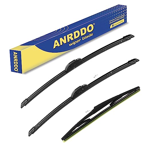 Image of 3 wipers Replacement For 2012 2011 2010 2009 2008 2007 Mazda CX-7 2021 2020 2019 2018 2017 2016 Hyundai Tucson, Windshield Wiper Blades Original Equipment - 26 inch+16 inch+14 inch (Set of 3) U /J HOOK