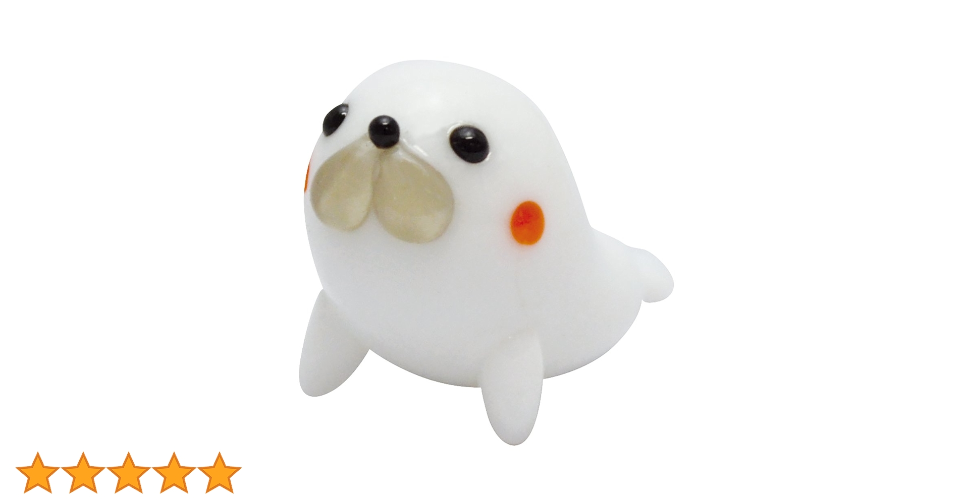Amazon.co.jp: フォーカート かわいい 手作り ガラス細工 白
