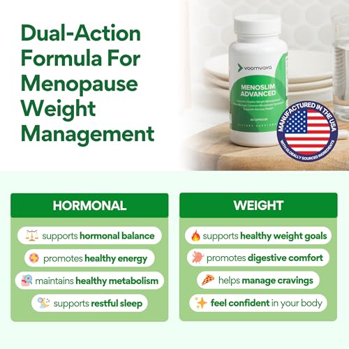 VoomVaya MenoSlim Advanced Menopause Weight Loss for Women – Menopause & Perimenopause Supplement for Women – Supports Healthy Metabolism & Overall Wellness – 60 Capsules - Image 4