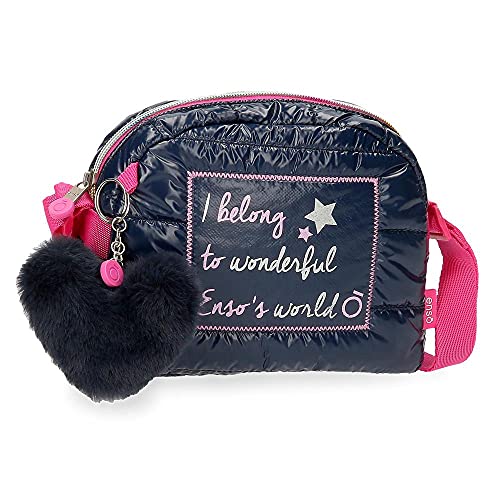 Enso Make Wish, Equipaje Bolsa De Mensajero Niñas, Azul (Blue), 20.5x16.5x6 Cms Cover