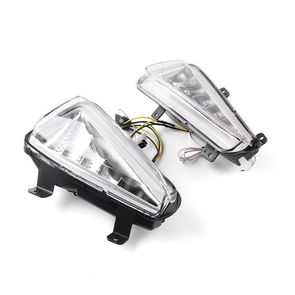 CNxinn10 Daytime LED Running Light Front Fog Lamp Turn Signal ABS Black Car for Toyota Innova 2020-2021