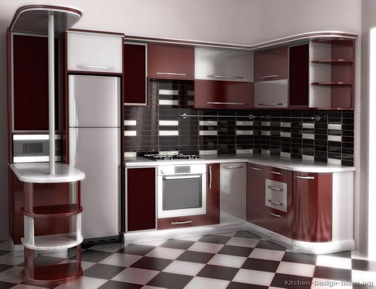 Image of WISDOM Maroon Glossy Vinyl Contact Paper Waterproof Peel & Stick Wallpaper Self Adhesive for Kitchen Cabinet Furniture Countertop Decorative (24x150 Inch, Maroon Glossy)