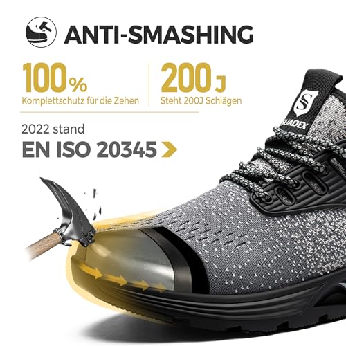 SUADEX Chaussures de sécurité avec embout acier anti-glisse - 2