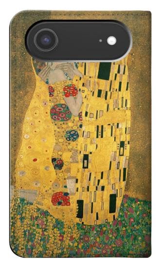 Étui Gustav Klimt cuir iPhone Air housse flip protection intégrale