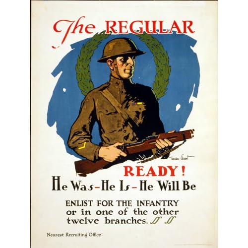 Impression sur toile infanterie ARTICULOZY 76x101 cm pour deco bureau