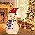 Risenor Lighted Snowman Christmas Decorations, Collapsible Battery Operated Snowman with Build in 20 LED Lights for Xmas Holiday Indoor Outdoor Lawn Yard Garden Decor