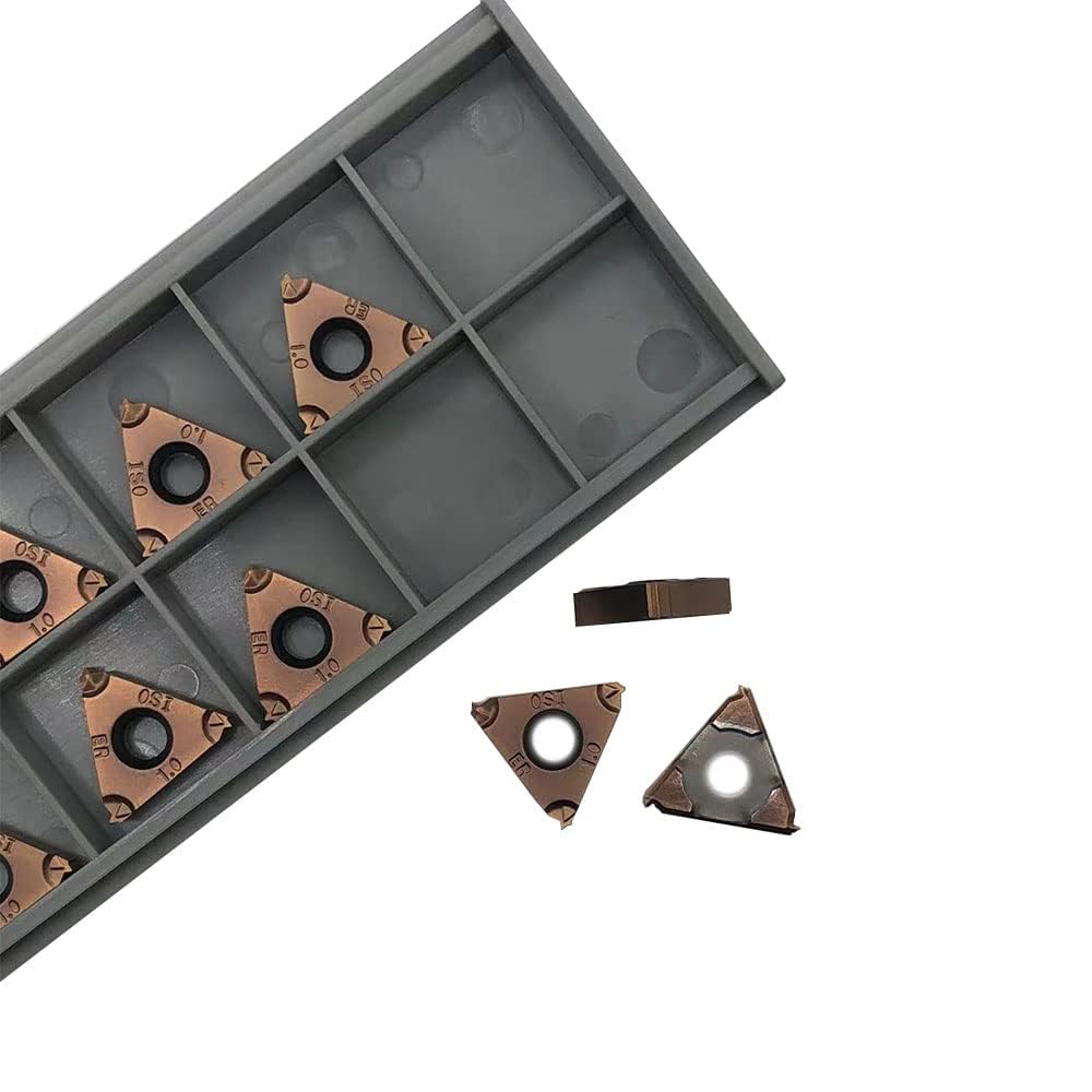 Inserti filettati metallo duro 16 pezzi per filettatura esterna acciaio inox ferro