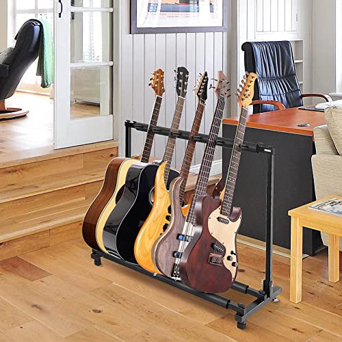 Ecoodisk Stand de Guitare Multiple Guitar Rack Holder Stand Electric Acoustic Bass Bass Rack Rackable Universal Fits… - Les Beatles, Paul McCartney, John Lennon, RIngo Starr, George Harrison Ecoodisk Stand de Guitare Multiple Guitar Rack Holder Stand Electric Acoustic Bass Bass Rack Rackable Universal Fits… – Image 4