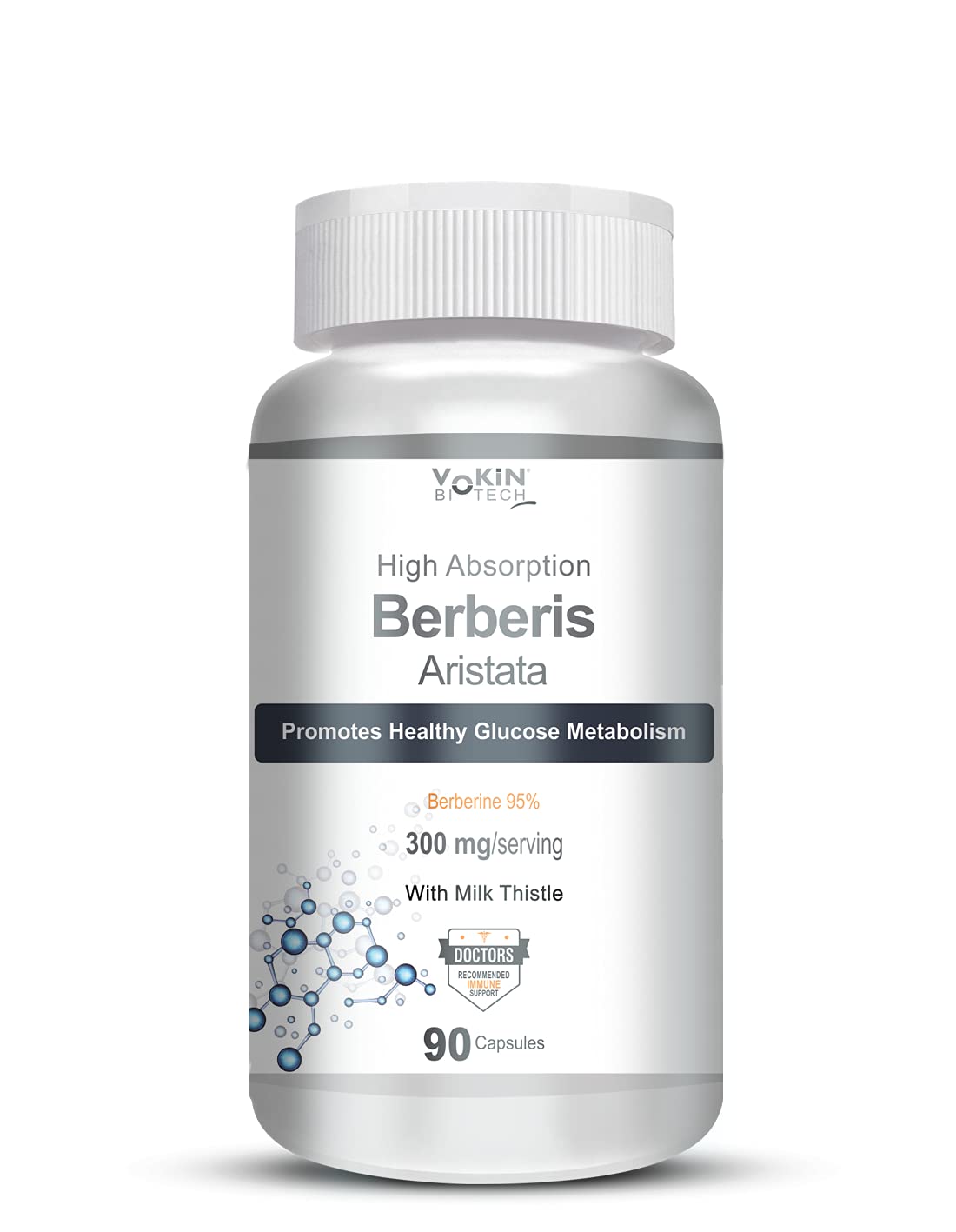 Vokin Biotech Berberis Berberine 95% with Milk Thistle Vegetable Capsules, 90 Count (B09GPC3NGQ) Amazon Price History, Amazon Price Tracker