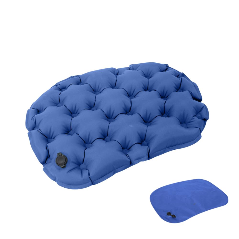 Inflatable Seat Cushion, Portable Camping Pad, Foldable Lightweight Waterproof Sitting Mat for Hiking Travel Stadiums