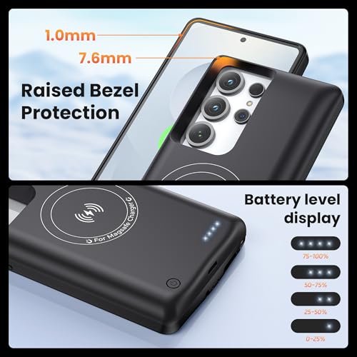 Coque batterie Samsung Galaxy S25 Plus et S24 Plus étui chargeur