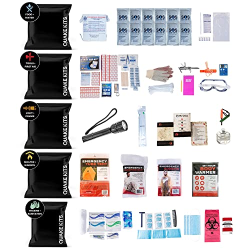 Quake Kits Earthquake Emergency Kit, Go Bag Emergency Backpack