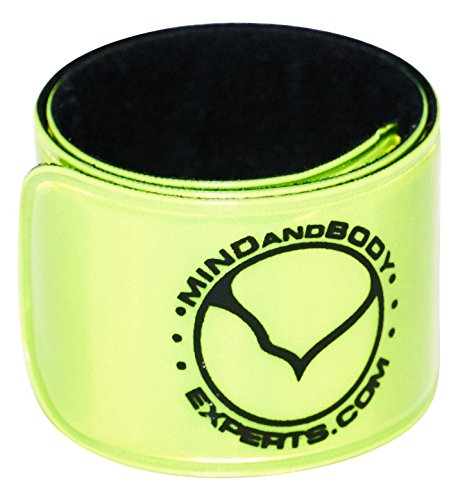 Mind and Body Experts MBE Slap Band Reflective Slap Bracelets for Kids, Athletes, Runners, Hikers, High Visibility for Safety