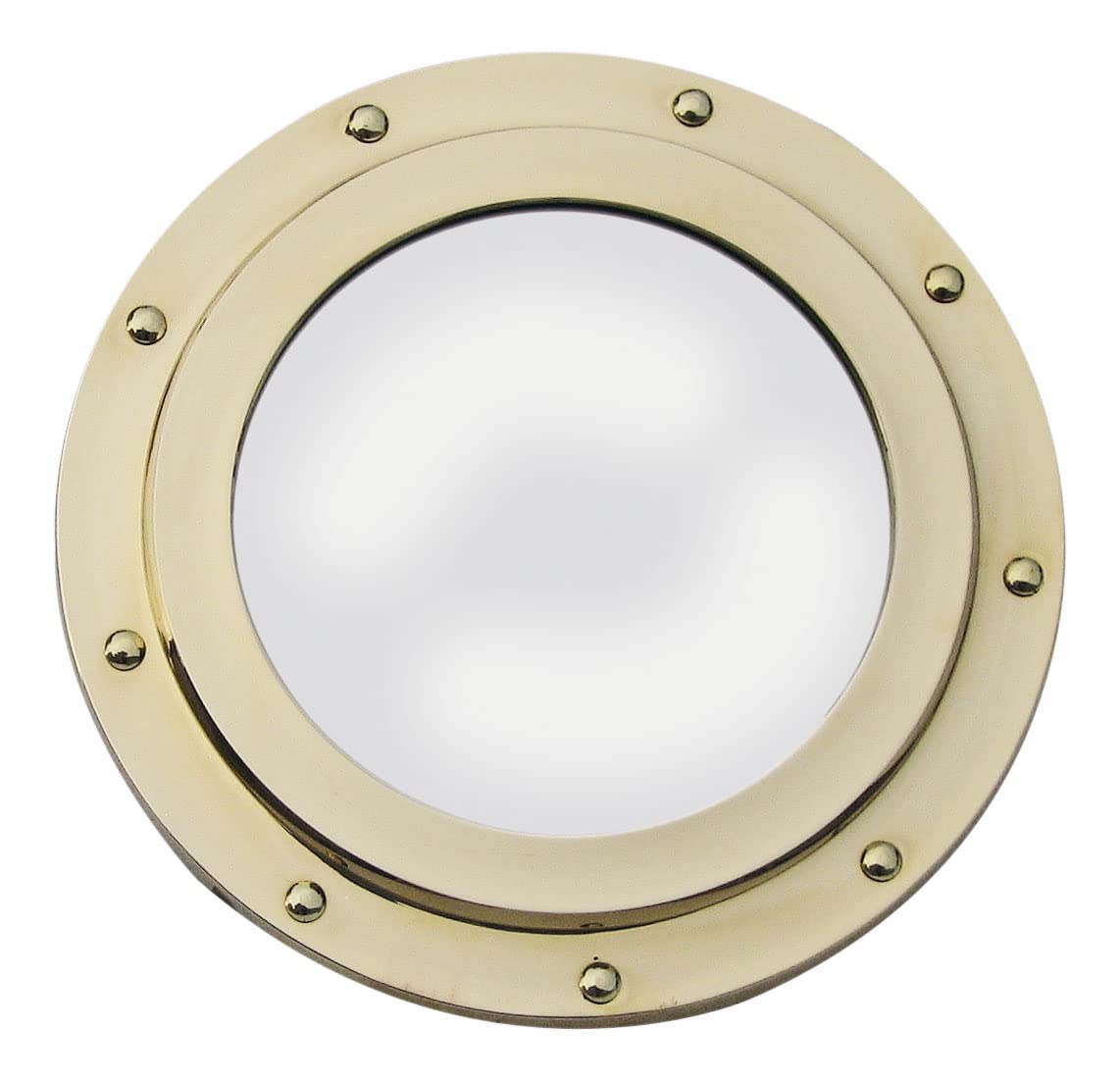 Specchio oblò in ottone Ø = 23 cm