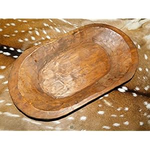Carved Wooden Dough Bowl Primitive Wood Trencher Tray Rustic Home Decor 22" IRP-1108 Wood Stand Natural Touch Mmexican Handmade Farmhouse Antique Rustic Cozy Art Vintage Art Decor Carved Wooden Dough Bowl Primitive Wood Trencher Tray Rustic Home Decor 22 IRP 1108 Wood Stand Natural Touch Mmexican Handmade Farmhouse Antique Rustic Cozy Art Vintage Art Decor