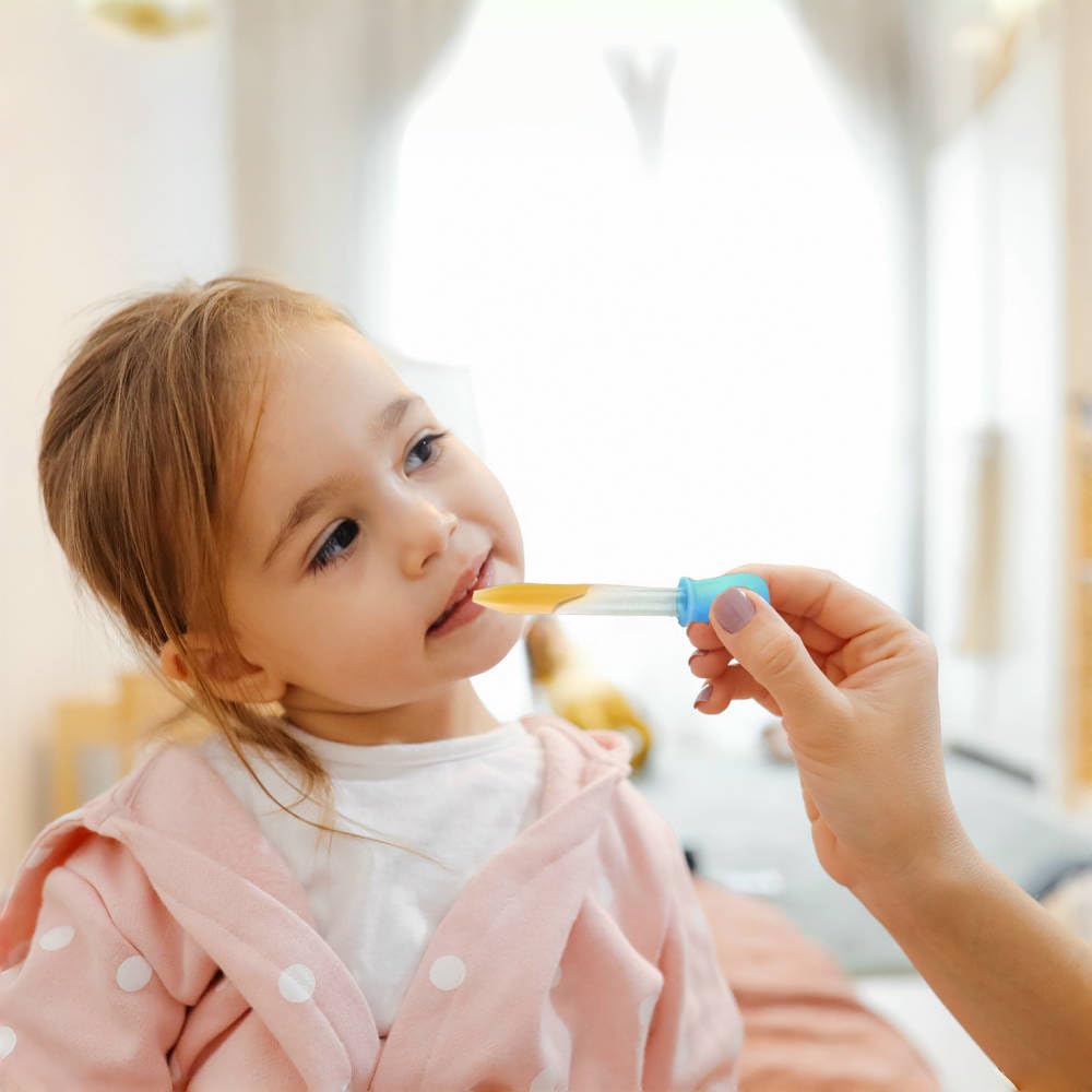 Goteros líquidos, 30 cuentagotas de medicina de 5 ml para niños, pipetas de silicona con 1 cepillo de limpieza, cuentagotas de plástico pequeño para medicina infantil, molde de caramelos, oso de goma,