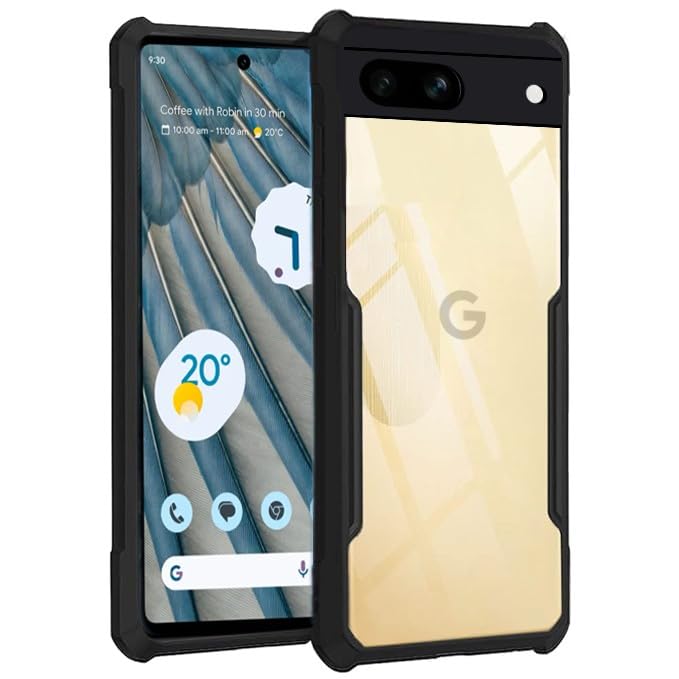 amazon basics Hybrid Camera Protection Transparent Hard Back Case Cover for Google Pixel 7 (Sides Black) (B0CVKZKZ65) Amazon Price History, Amazon Price Tracker