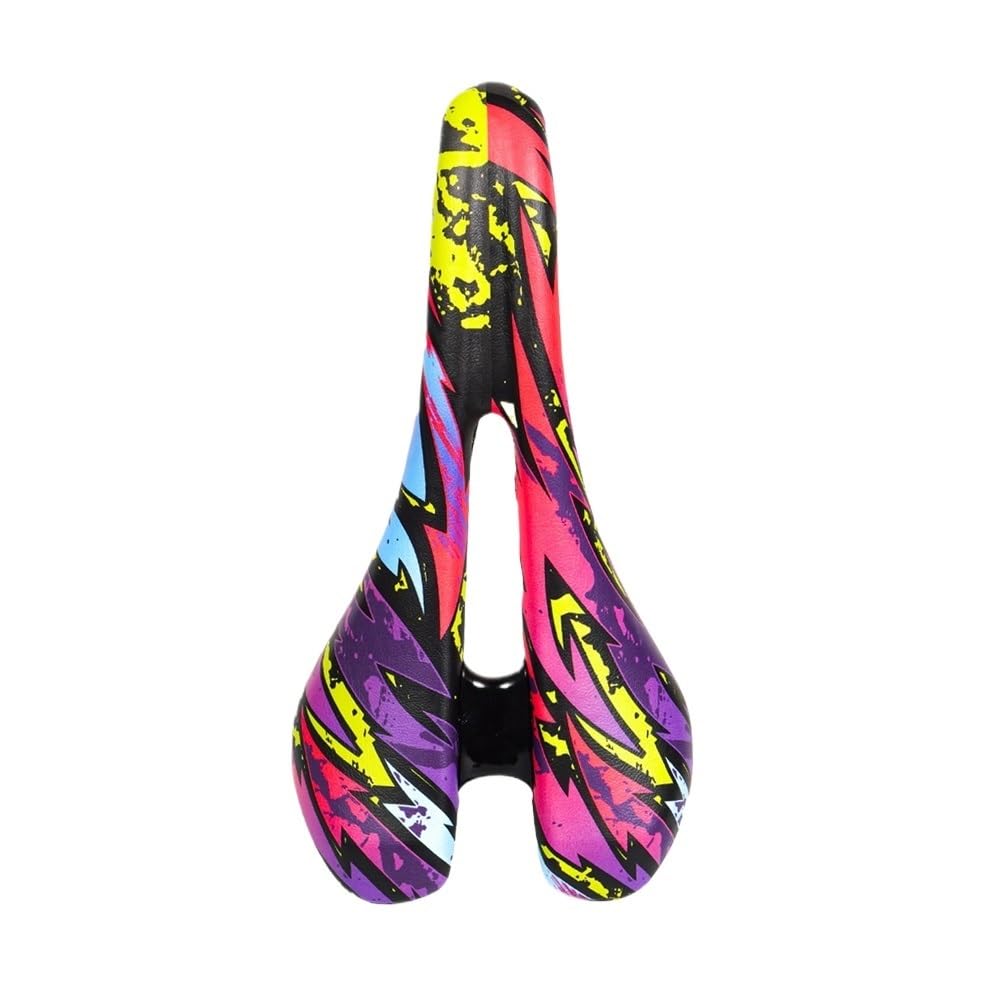 VFdthR Bike Seat Bike Saddle Rainproof Bicycle Cushion Breathable MTB Saddles Soft Cycling Leather Accessories(Purple)