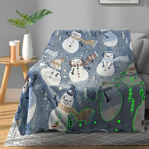 TEHALK Glow in The Dark Blankets for Kids - 50"x60" Personalized Baby & Toddler Blankets
