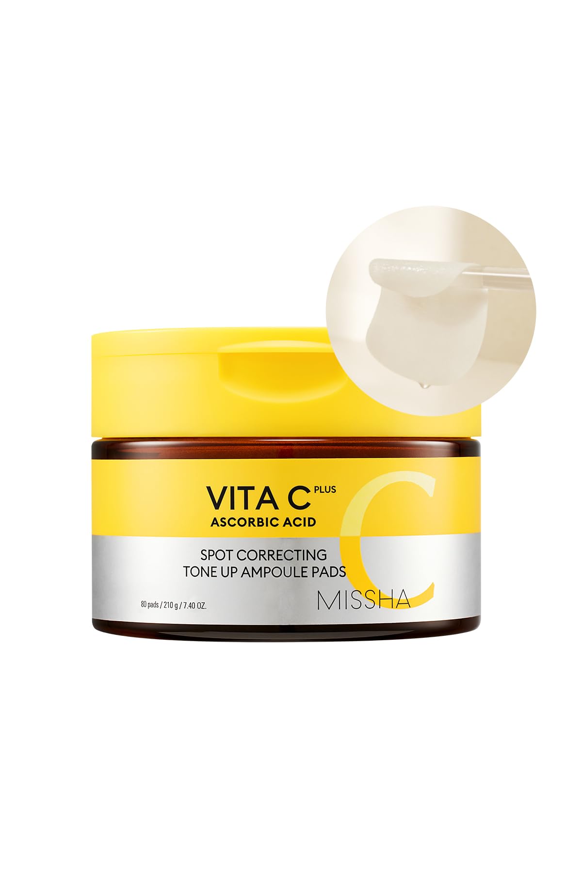 MISSHA C Vitamini İçeren Peeling Etkili Çift Taraflı Ped(60Adet) Vita C Plus Skin Clearing Pads Double Set