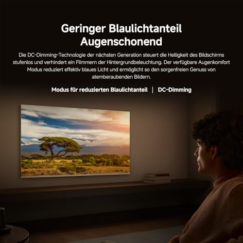XIAOMI A Pro, 55" (140 cm), 4K UHD QLED, Smart TV, Google TV, Triple Tuner DVB-C/S/S2/T/T2, HDR10+, Game Boost 120Hz, MEMC, Sprachsteuerung mit, 2+8GB, Kompatibel mit Apple Airplay & Google Cast – Bild 5