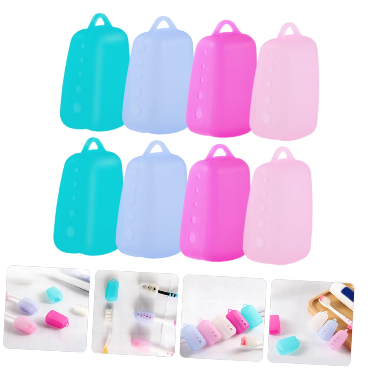 40 Fundas Protectoras para Cabezales De Cepillo De Dientes, Tapas Protectoras para Cepillos De Dientes De Viaje, Tapas para Cepillos De Dientes, Cubiertas para Cabezales De