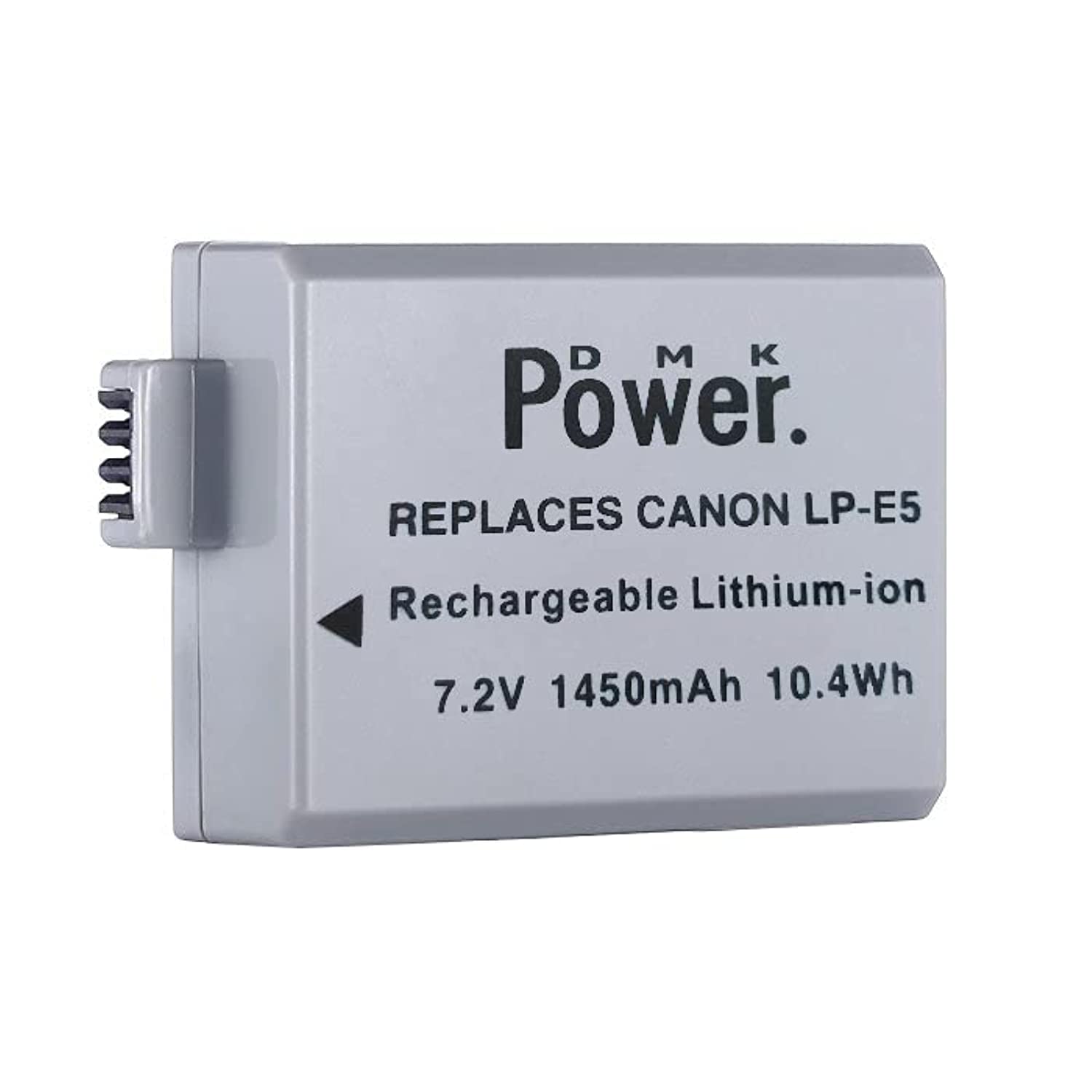DMK Power LP-E5 1450mah Battery Compatible with Canon Eos Digital Rebel Xsi 450d Lpe5 Lc-e5 1000d 500d Lpe5 Lc-e5 1000d 500d Xsi X3 Camera