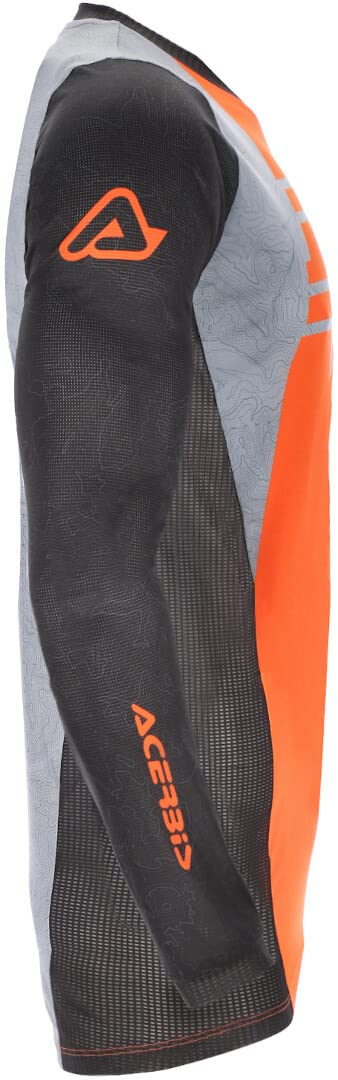 Acerbis MX J-Track 1 Maglia Motocross (Orange/Grey,L)