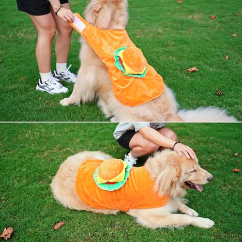 Disfraz de hamburguesa para perro talla XL miniatura 5