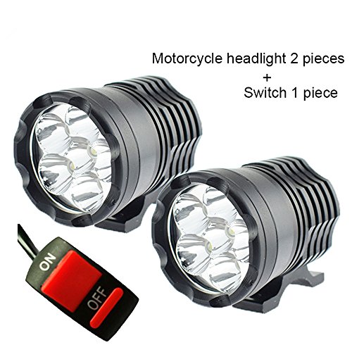 1 Pair Motorcycle LED Headlight Bulbs Headlights 12V 60W 10000LM U2 LED Motorbike Beam Headlamp Moto Spot Head Light Auxiliary Lamp DRL