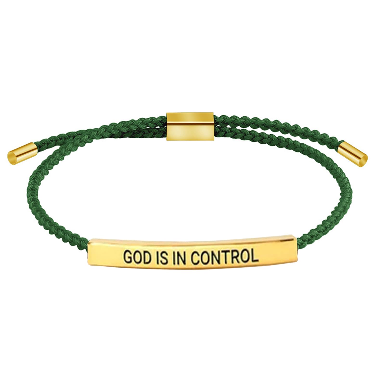 LIU JUN Let Them Bracelet for Women, Adjustable Braided Stainless Steel Engraving Inspirational Let Them Bracelet Gifts Jewelry
