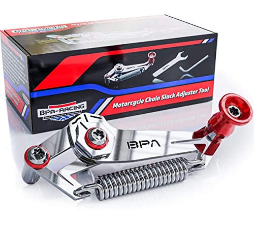 Fantic26 Bisphénol A Racing Jeu de chaîne de moto Outil de réglage (rouge) Cover