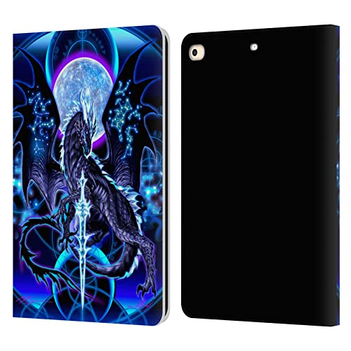 Coque cuir iPad 9.7 Ruth Thompson finition haut de gamme dragon et constellations