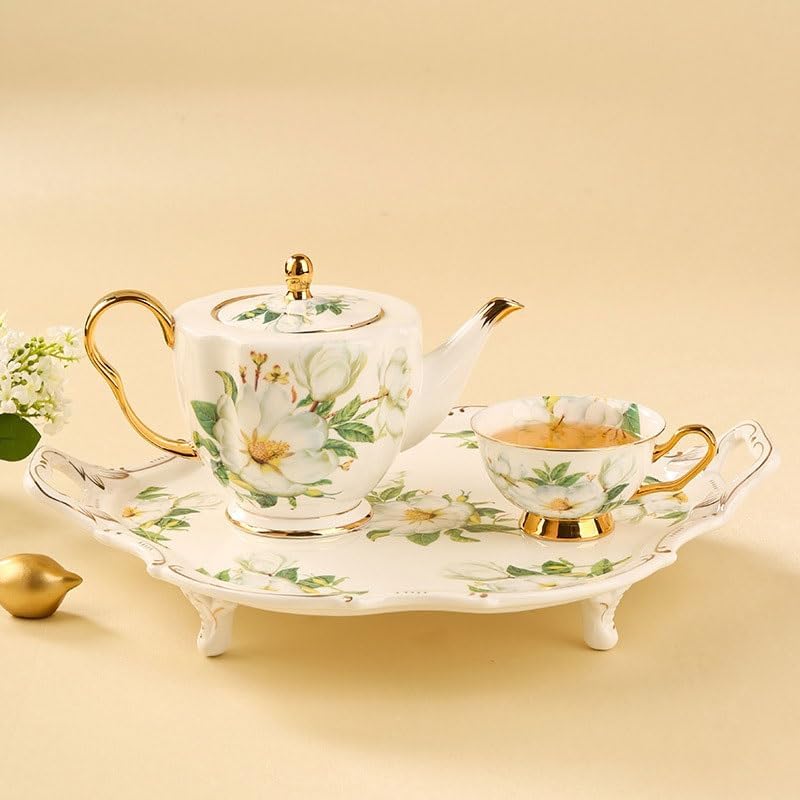 Coffee Cup Teapot With Tray Set Home Banquet Afternoon Tea
