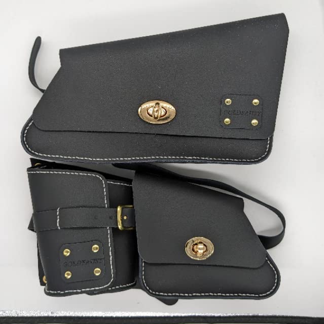 Amazon | 【GOLDFAUST】 レブル 本革 エンジンサイドバッグ エンジン横